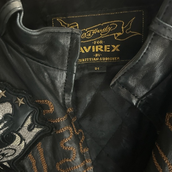 ed hardy leather jacket - Picture 7 of 7
